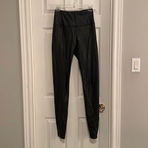 Wilfred size Medium began leather black high waisted leggings